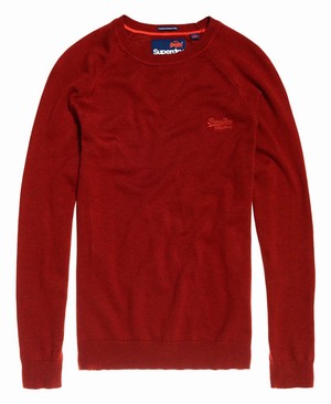 Superdry Orange Label Cotton Crew Neck Férfi Ugró Narancssárga | NTJES4705